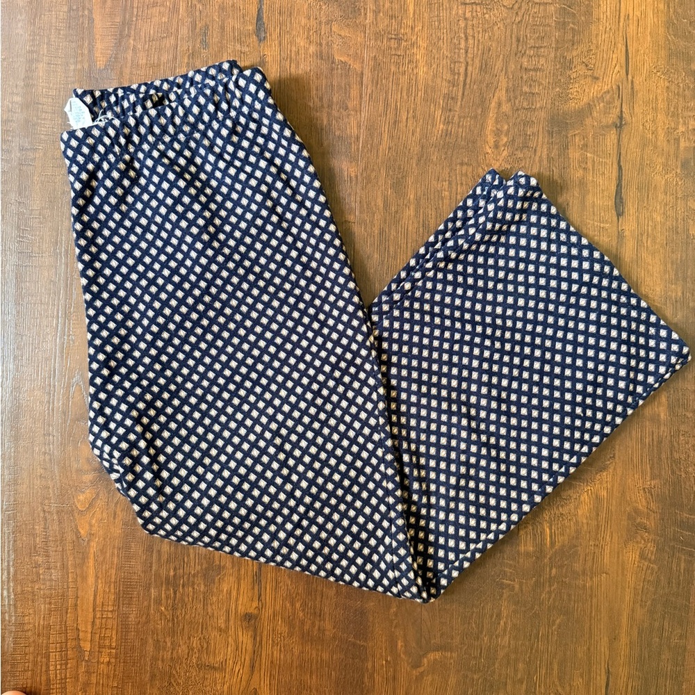 Sky & Sparrow Cropped pattern flare pants